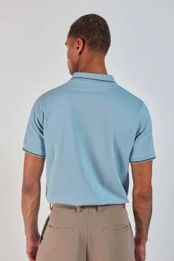 Polo bleu ciel 231040