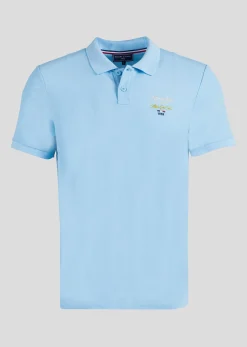 Polo bleu ciel RACING HIGH