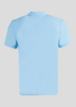 Polo bleu ciel RACING HIGH