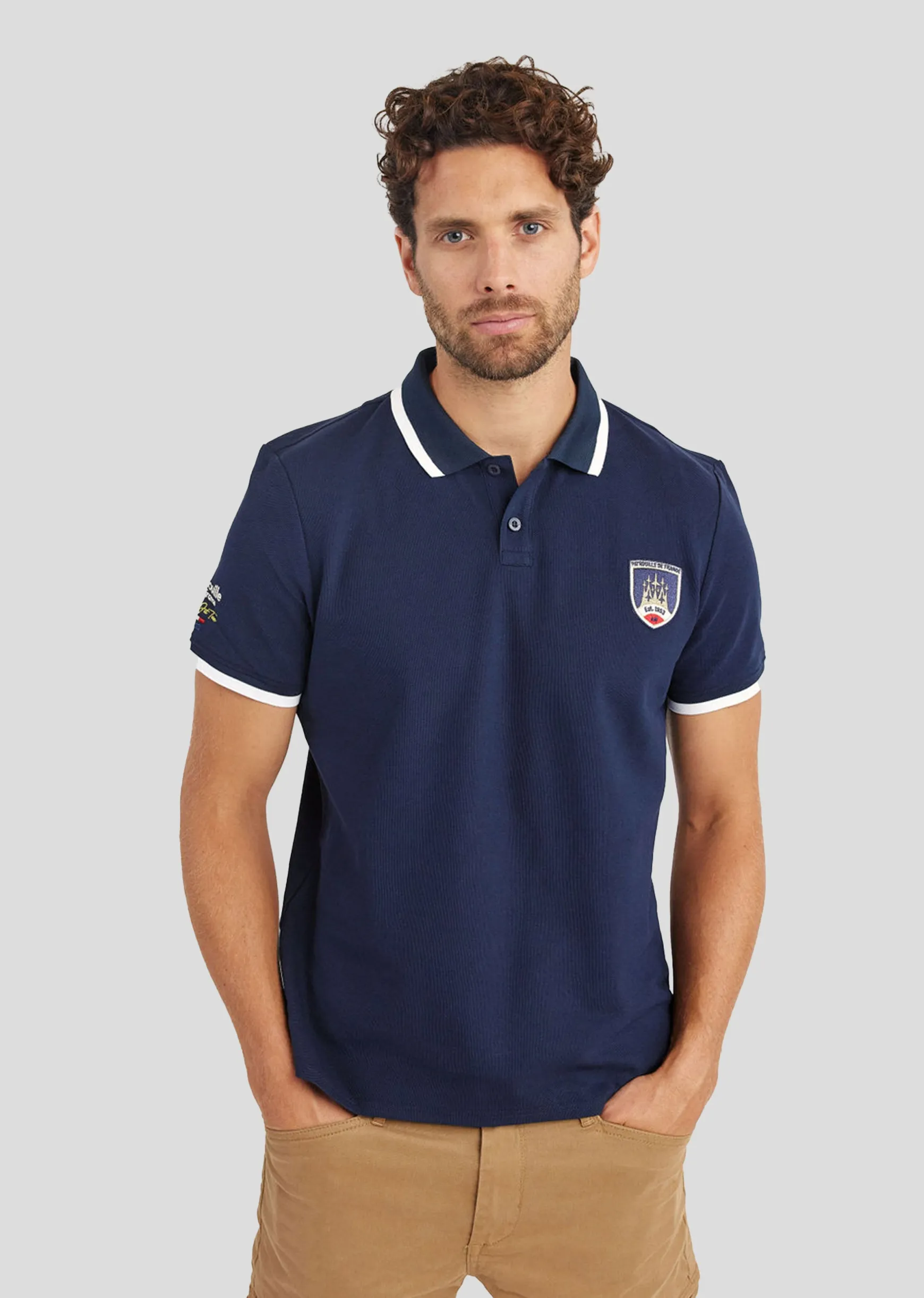 Polo bleu marine BANDY HIGH