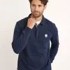 Polo bleu marine FORCE GARROS