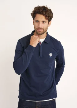 Polo bleu marine FORCE GARROS