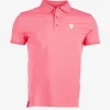 Polo manches courtes rose CACH CALDER
