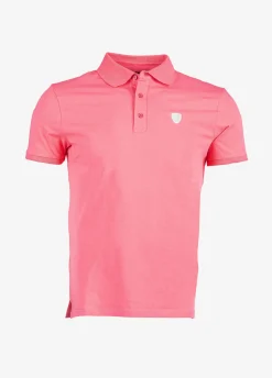 Polo manches courtes rose CACH CALDER