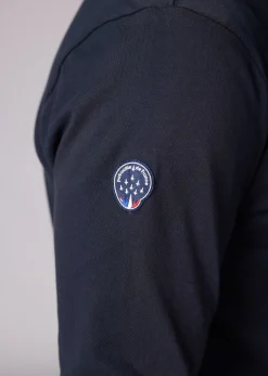 Polo manches longues bleu marine foncé ROCKET GARROS