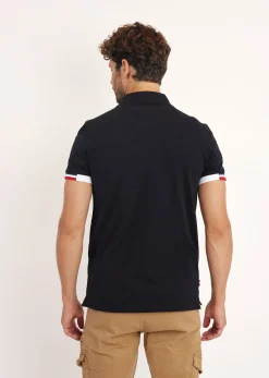 Polo noir AIGLE GARROS