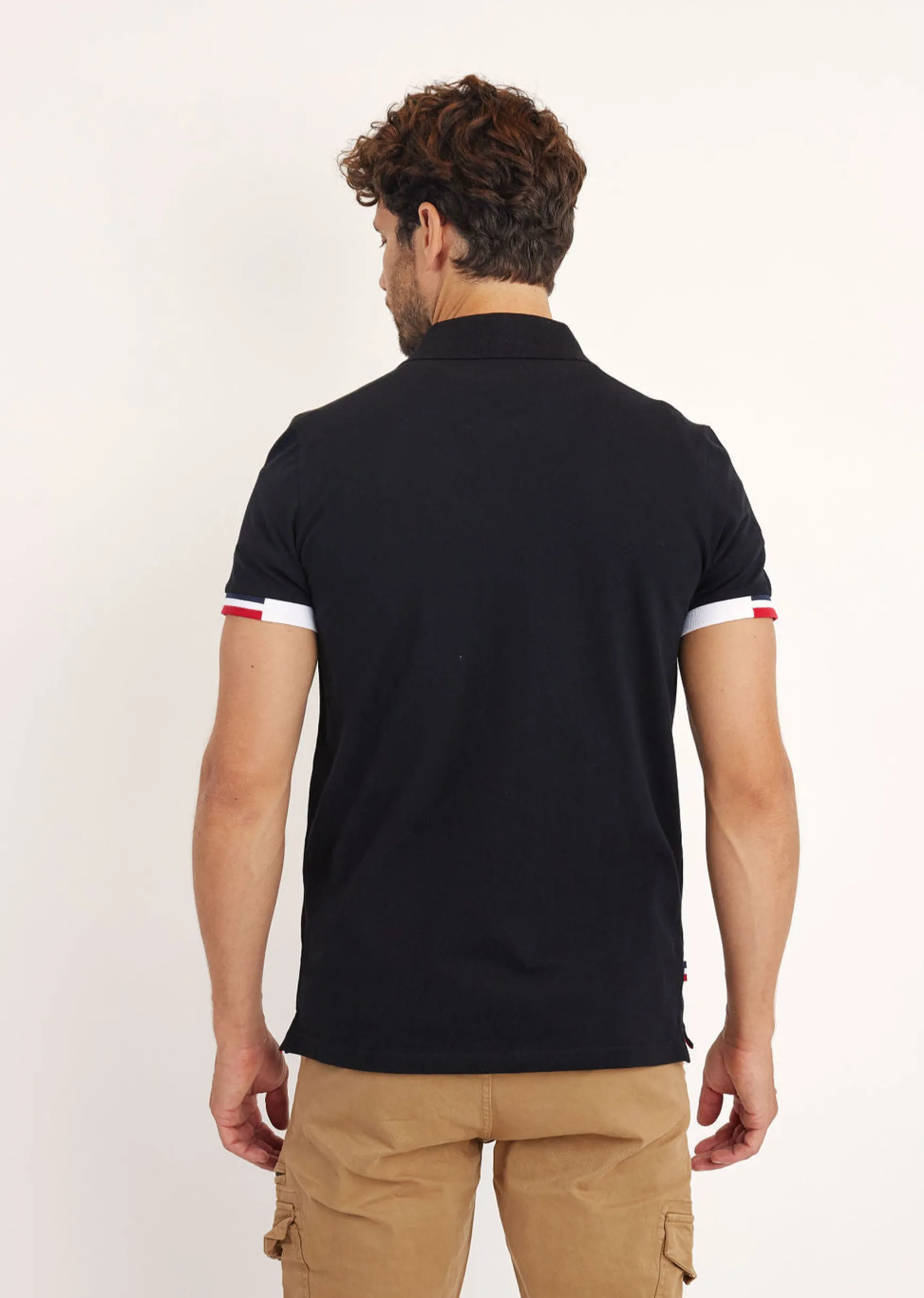 Polo noir AIGLE GARROS
