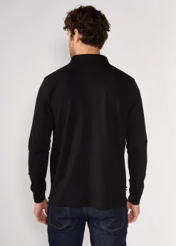 Polo noir FORCE GARROS