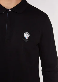 Polo noir FORCE GARROS