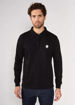 Polo noir FORCE GARROS