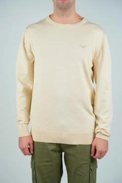 Pull col rond beige tulsa 9SWE2333AD