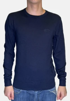 Pull col rond tulsa bleu marine 9SWE2333AD