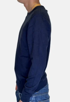 Pull col rond tulsa bleu marine 9SWE2333AD