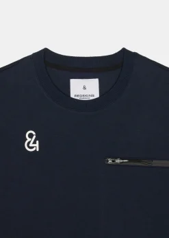 Sweatshirt bleu marine TECH QUOTE