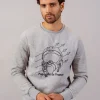 Sweatshirt gris chiné PATROL POSTER