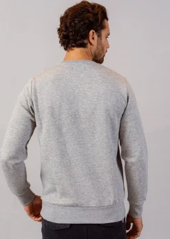 Sweatshirt gris chiné PATROL POSTER