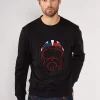 Sweatshirt noir MASK PRIVATE