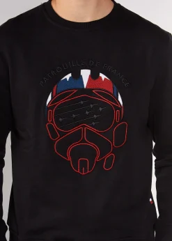 Sweatshirt noir MASK PRIVATE