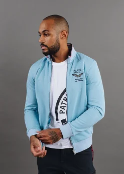Sweatshirt zippé en molleton bleu ciel ACTIVE FRENCH