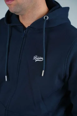 Sweatshirt zippe bleu marine tulsa