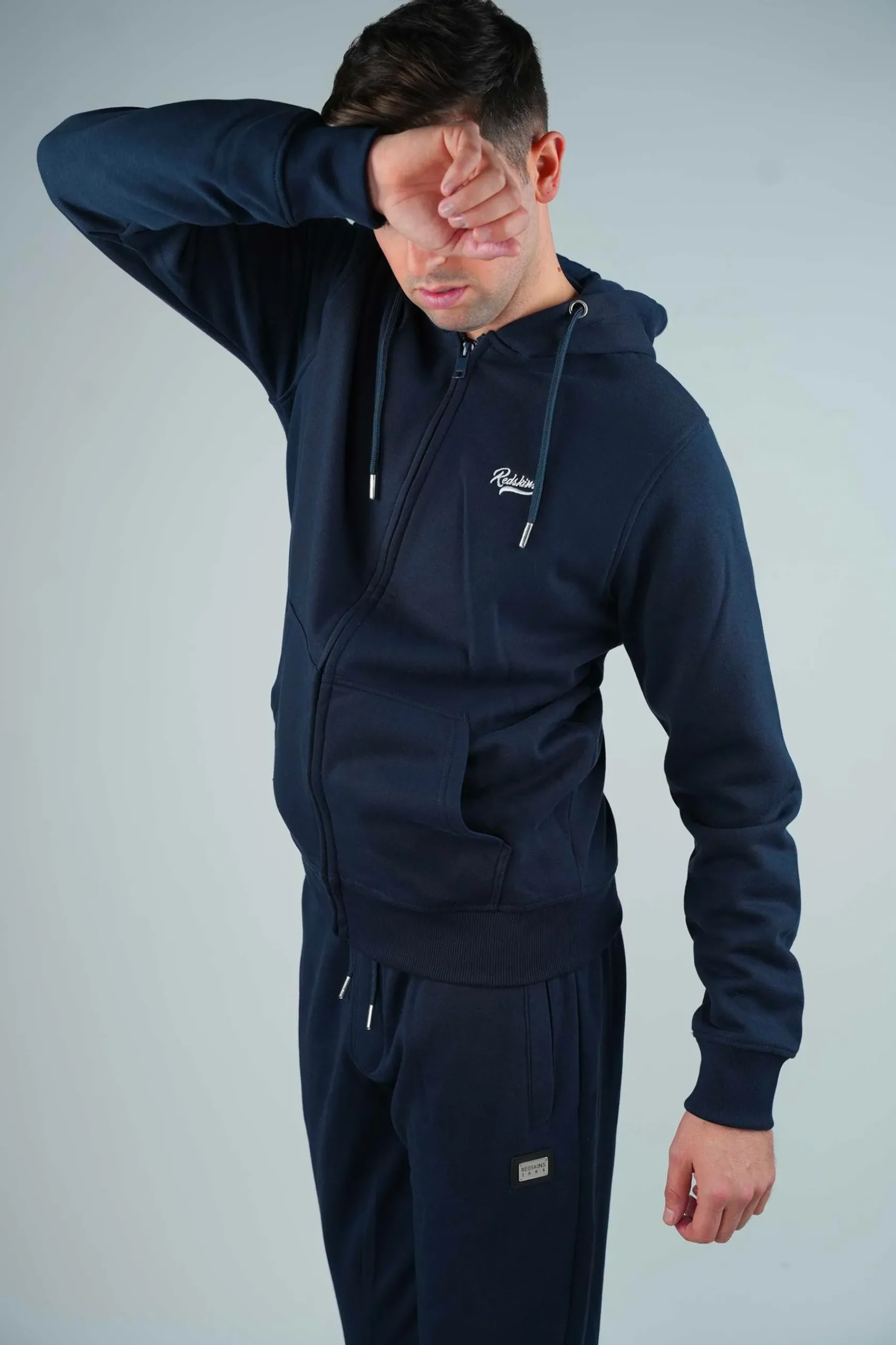 Sweatshirt zippe bleu marine tulsa