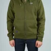 Sweatshirt zippe kaki tulsa
