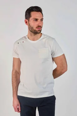 T-shirt blanc cassé SMITH TRIM