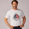 T-shirt blanc CURTISS MERCERISE