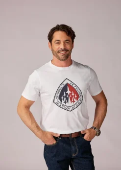 T-shirt blanc CURTISS MERCERISE