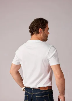 T-shirt blanc CURTISS MERCERISE