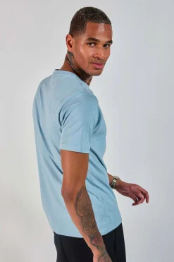 T-shirt bleu 231035