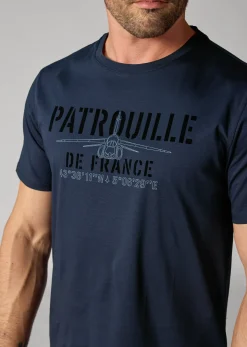 T-shirt bleu marine AERO MERCERISE