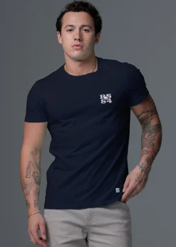 T-shirt bleu marine EASY MAPS