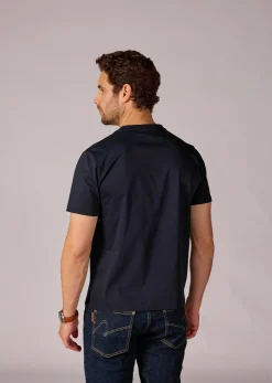 T-shirt bleu marine JAGUAR MERCERISE