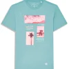 T-shirt bleu marine PALMISLAND MARK