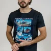 T-shirt bleu marine SKY TRIM