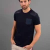 T-shirt bleu marine SMITH TRIM