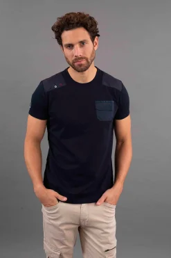 T-shirt bleu marine SMITH TRIM