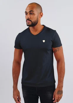 T-shirt manches courtes bleu marine foncé NINT ADEN