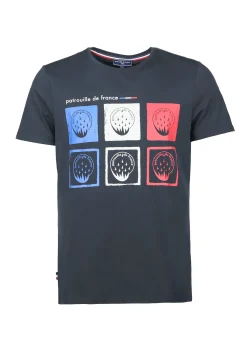 T-shirt manches courtes bleu marine foncé SQUARES SELECT