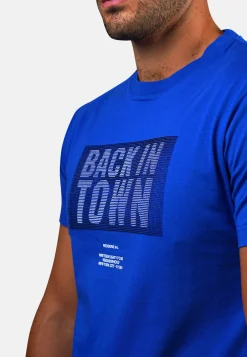 T-shirt manches courtes bleu URBAN COSUE
