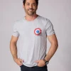 T-shirt manches courtes gris chiné MYSTER SELECT
