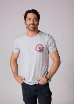 T-shirt manches courtes gris chiné MYSTER SELECT