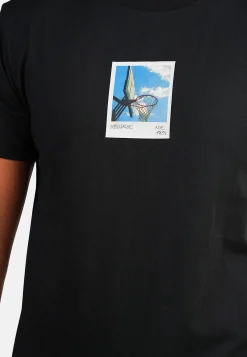 T-shirt manches courtes noir POLA COSUE