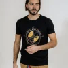T-shirt noir COMPASS TRIM