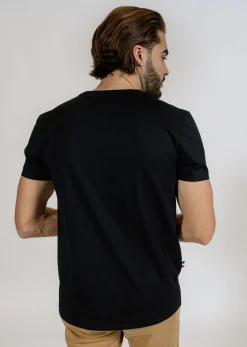 T-shirt noir COMPASS TRIM