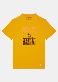 T-shirt orange STAIR MAPS