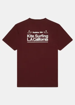 T-shirt rouge STUZ MAPS