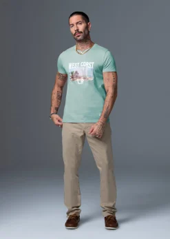 T-shirt vert SPHAX MAPS