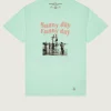 T-shirt vert STAIR MAPS